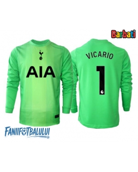 Tottenham Hotspur Guglielmo Vicario #1 Portarii Tricou Fotbal Replică 2025-26 Barbati Acasa Mâneci Lungi